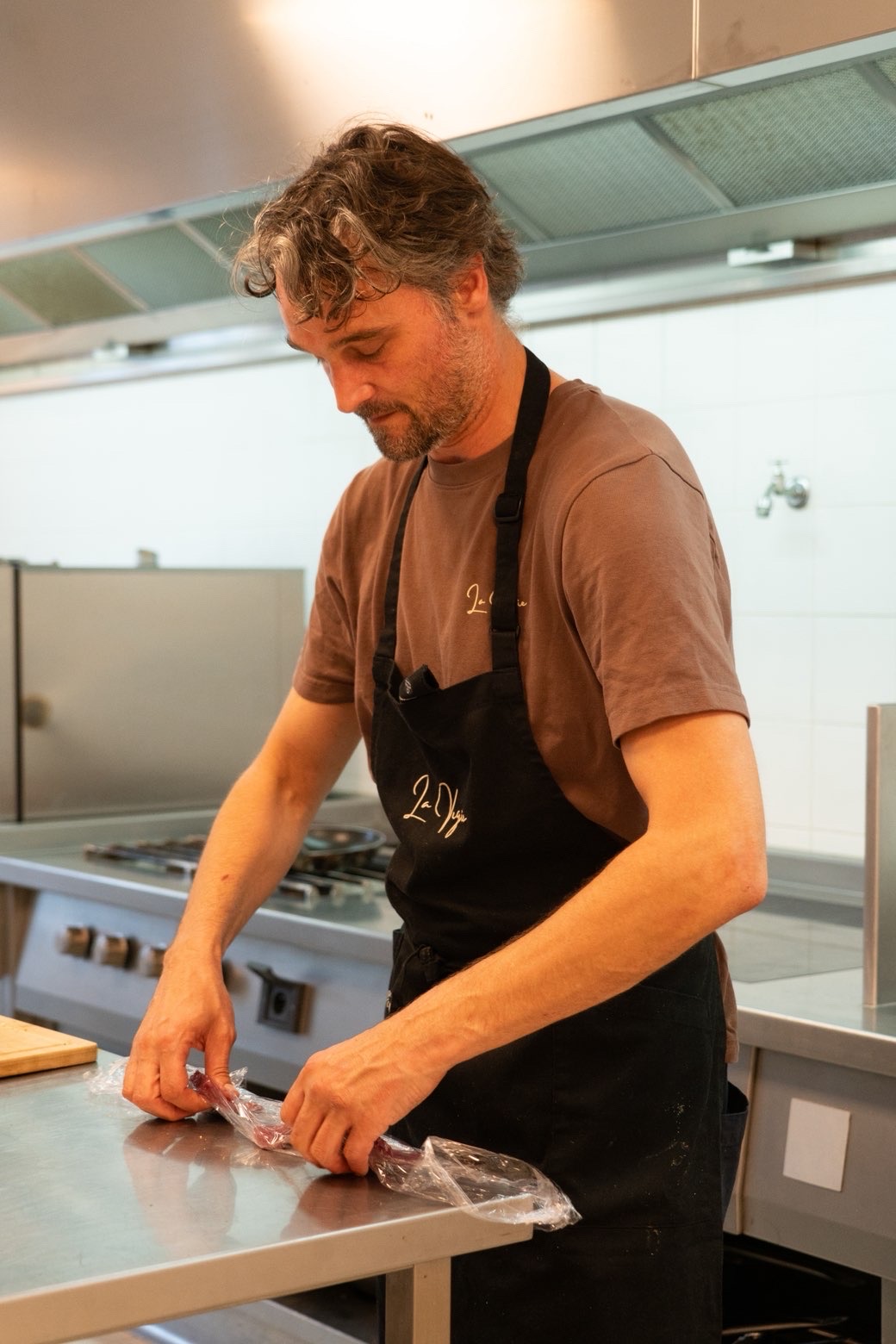 Een gerecht bereiden bij La Vigie